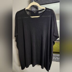 Massimo Dutti Black Short Sleeve Top.  NWOT  Size Small